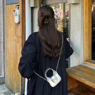Ribbon chain mini bag
