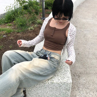 Camisole with ribbed cups
