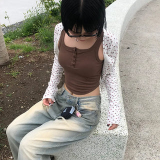 Camisole with ribbed cups