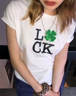 (ORIGINAL) Lucky Glow Clover T-Shirt