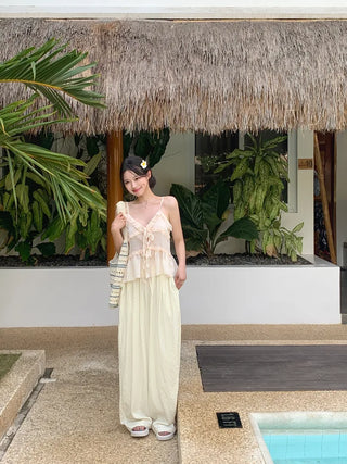 Summer wide-leg pants