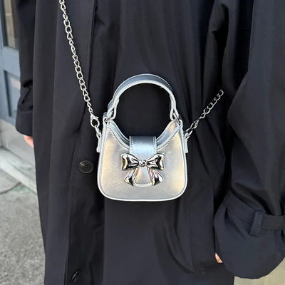 Ribbon chain mini bag