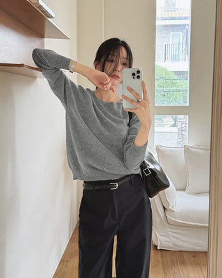 (100% cashmere) 2 types of cashmere knit