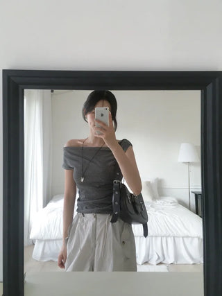 Buckle shoulder bag