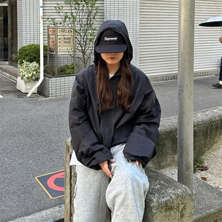 String Hooded Mountain Parka