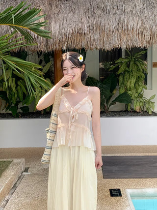 Summer wide-leg pants