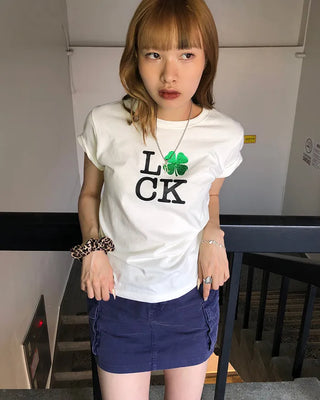 (ORIGINAL) Lucky Glow Clover T-Shirt