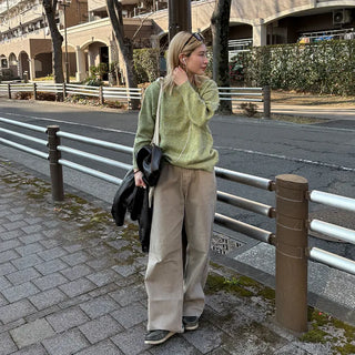 Melange Round Neck Knit