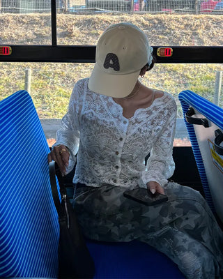 Lace sheer cardigan