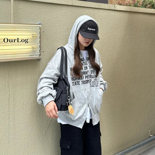 Two-pocket buckle shoulder bag