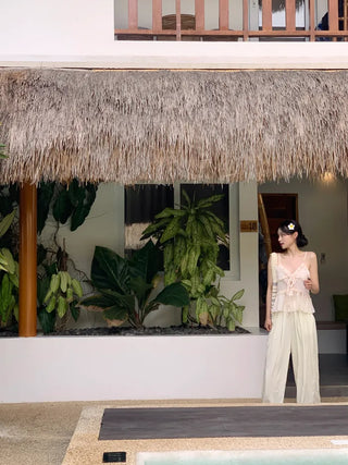 Summer wide-leg pants