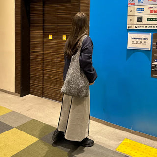 Striped sweat skirt