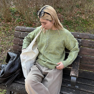 Melange Round Neck Knit