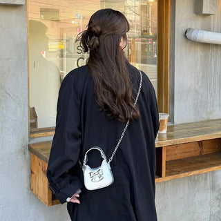 Ribbon chain mini bag