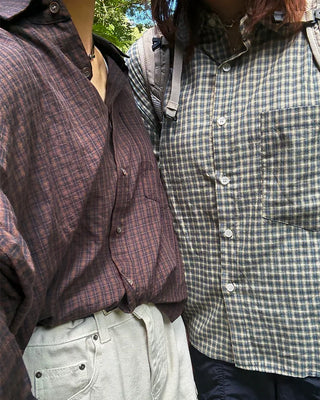 Linen cropped shirt