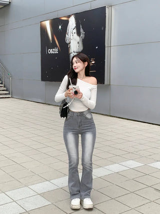 Slim Wash Bootcut Pants (2 colors)