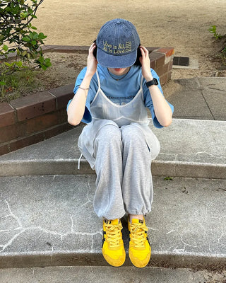 Lettering Denim Cap
