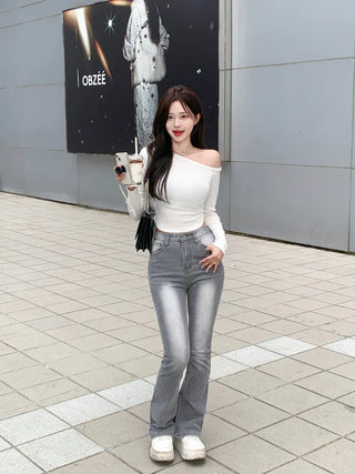 Slim Wash Bootcut Pants (2 colors)