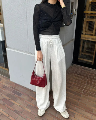 Glitter sheer top