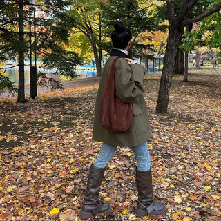 Daily Suede Shoulder Bag