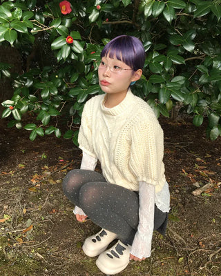 Butterfly Lace See-Through Cut and Sew Top