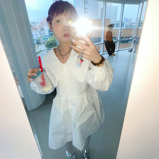 Seller Long Sleeve Mini Dress