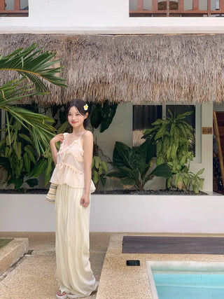 Summer wide-leg pants