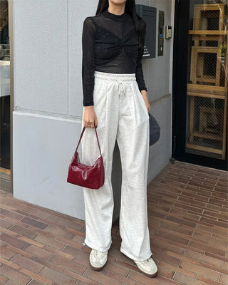 Glitter sheer top