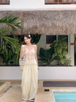 Summer wide-leg pants