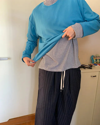 (Unisex) Round Long T-Shirt