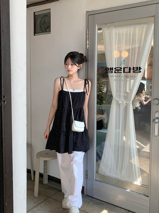 Polka Dot Strap Dress