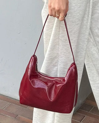 Enamel Shoulder Tote Bag
