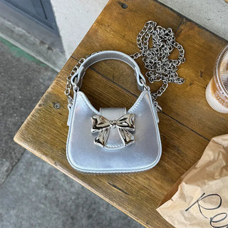 Ribbon chain mini bag