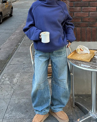 Double Yoke Point Wide Outseam Jeans