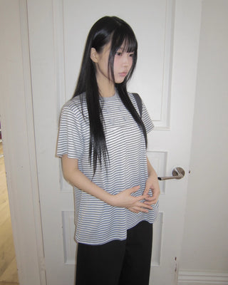 Double-button T-shirt