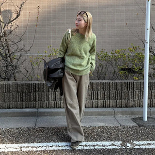 Melange Round Neck Knit
