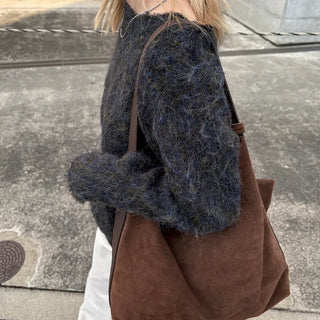 Melange Round Neck Knit