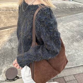Melange Round Neck Knit