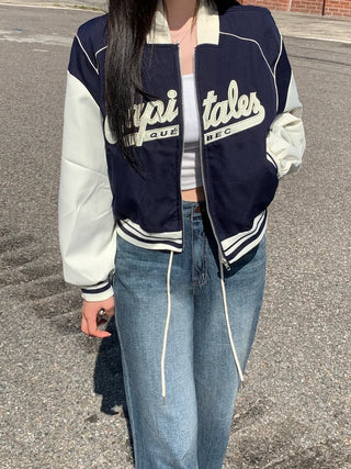 Two-tone lettering hoodie (2 colors)