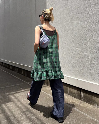 Round neck simple ribbed camisole