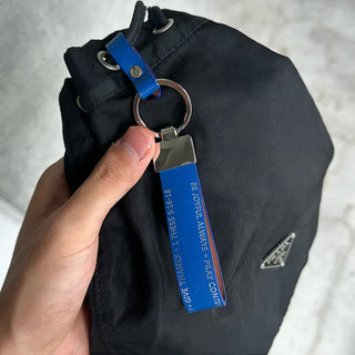 Lettering Leather Keyring