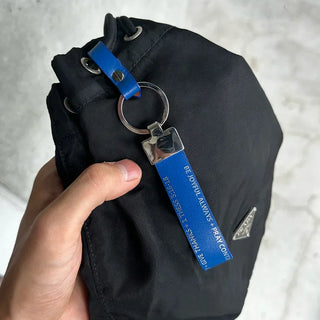 Lettering Leather Keyring