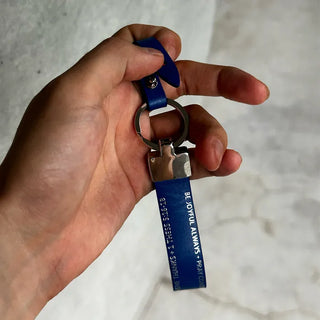 Lettering Leather Keyring