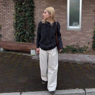 Melange Round Neck Knit