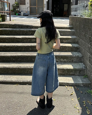 Shirred Ribbon Short-Sleeved T-Shirt