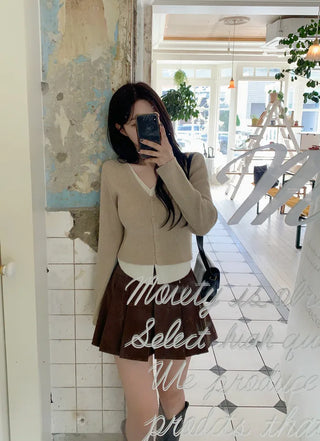 Day layered knit cardigan