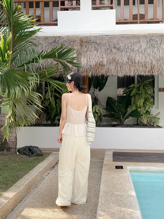 Summer wide-leg pants