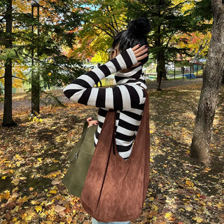 Daily Suede Shoulder Bag