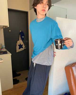 (Unisex) Round Long T-Shirt