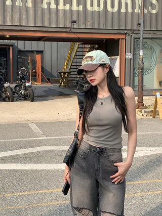 Day Slim Rib Sleeveless Top (4 colors)